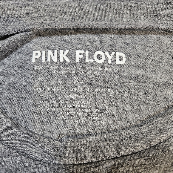 Pink Floyd Dark Side Of The Moon T Shirt, Heather Grey,  XL - Picture 6 of 9